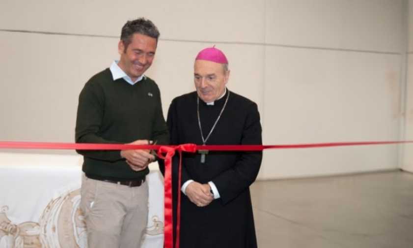 Stefano Zanni mit S.E. Mons. Massimo Camisasca, Bischof von Reggio Emilia